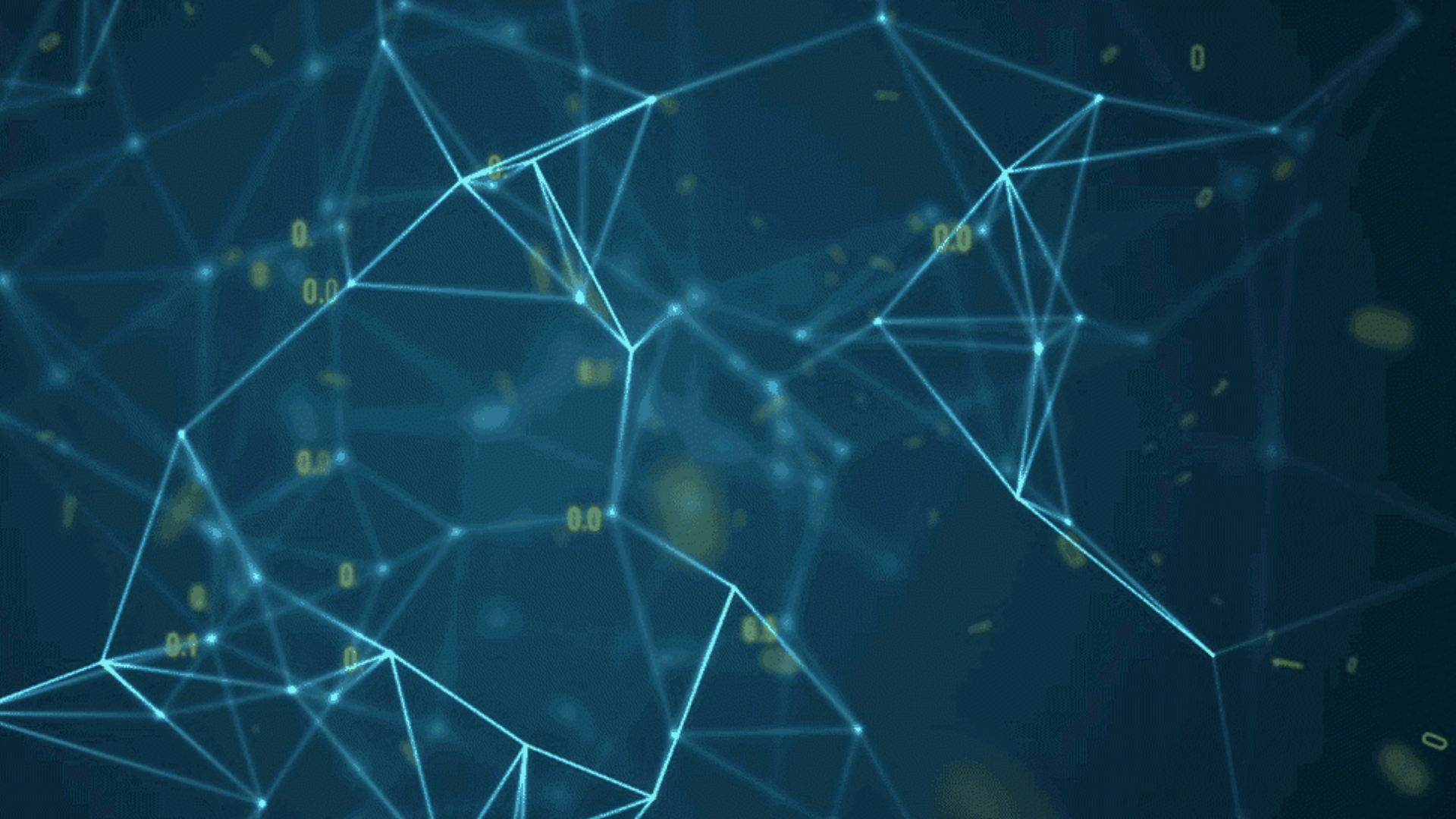 Abstract blue image with connected lines.